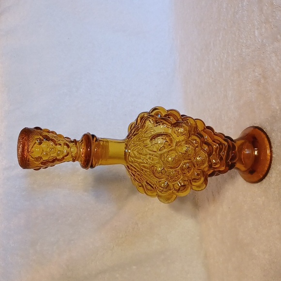 Vintage wine decanter amber carafe vintage bar ware Decanter - Picture 1 of 5